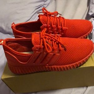 Yeezy inspired shoes red
